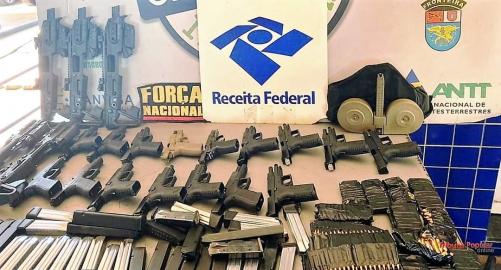 Foz de Yguazú: Detienen a una paraguaya con 16 pistolas y 40 cargadores
